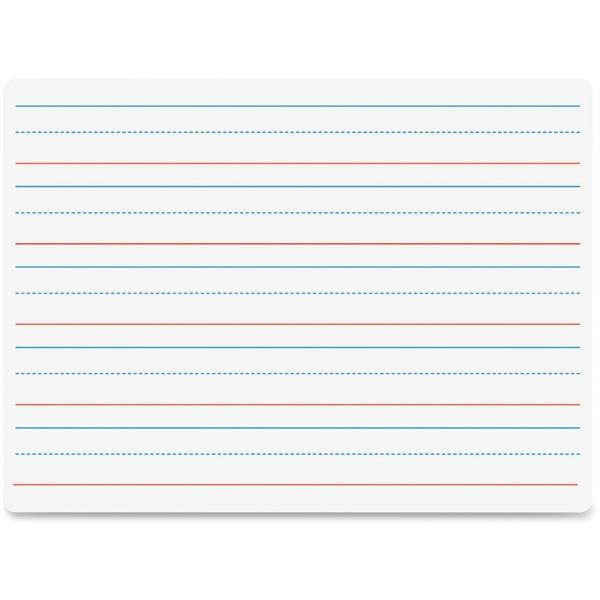 Flipside Products Dry-Erase Board Ruled 9"x12" Red/Blue 10034