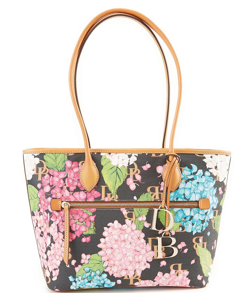 Dooney & Bourke Signature Hydrangea Monogram Collection Floral Tote Bag