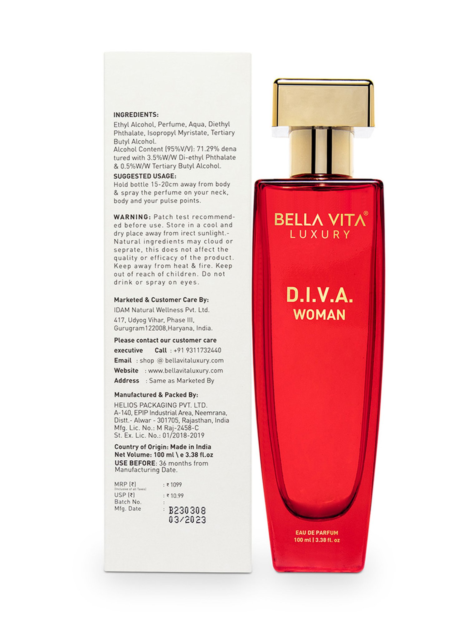 BELLA VITA LUXURY D.I.V.A. Woman Eau de Parfum - 100 ml