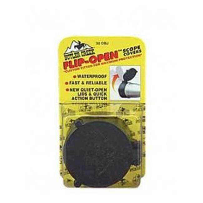 Butler Creek Flip-Open Scope Cover, Fits 2.22" Objective, Size 39, Black 30390