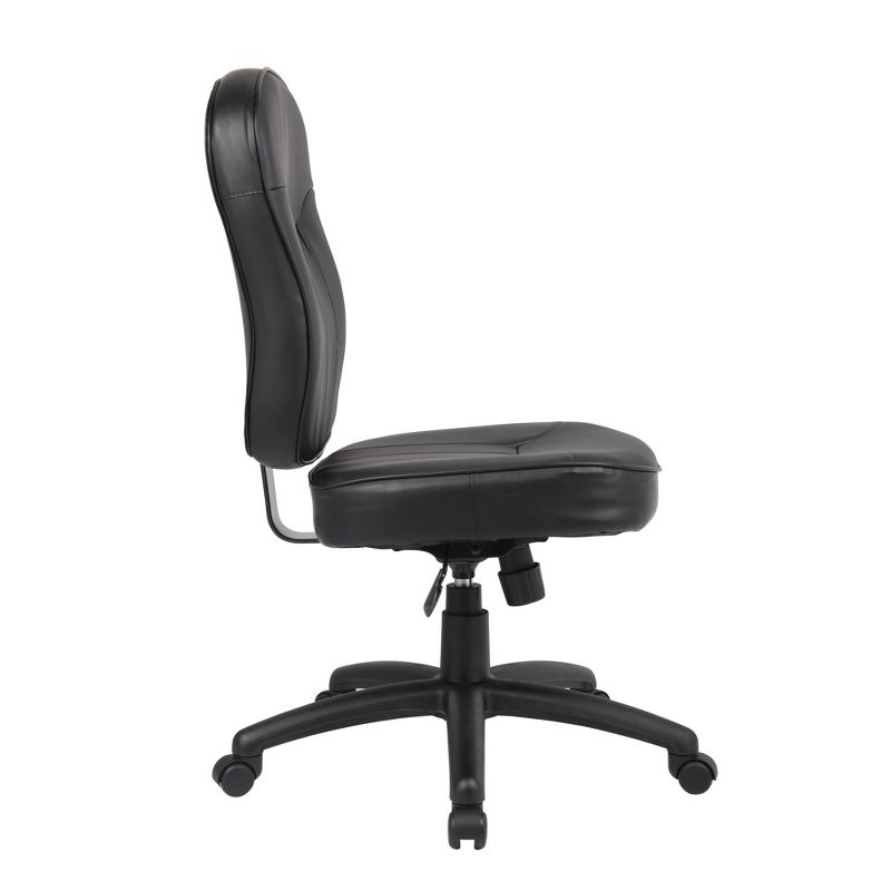 Leather Task Chair - Black - Boss
