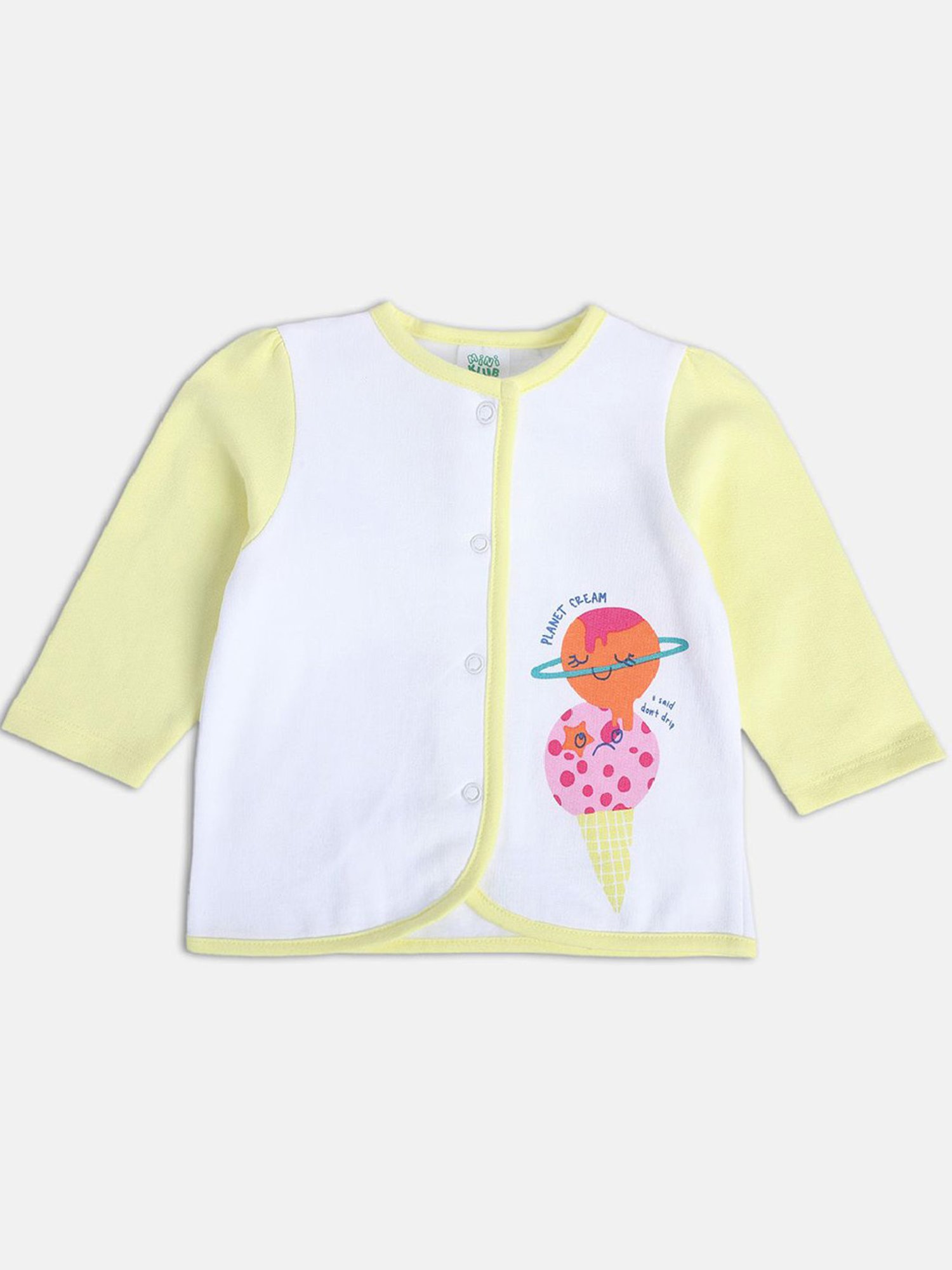 MINIKLUB Kids Multicolor Printed Full Sleeves Jhablas (Pack Of 3)