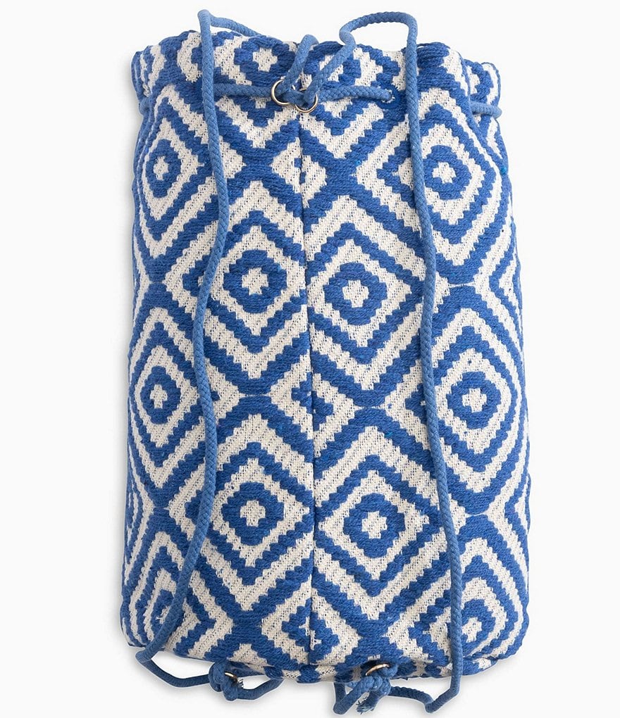 Southern Tide Ikat Pom Pom Tassel Detail Backpack