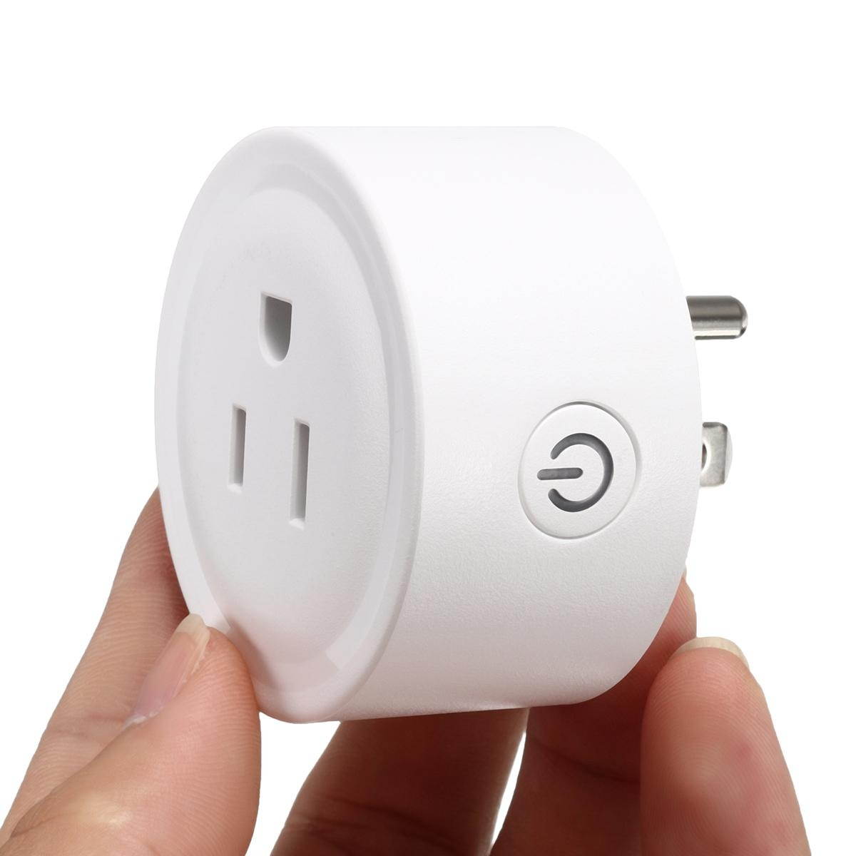 50-60Hz Smart Wi-Fi Mini Outlet Plug Switch Works With Echo Alexa Remote Control -