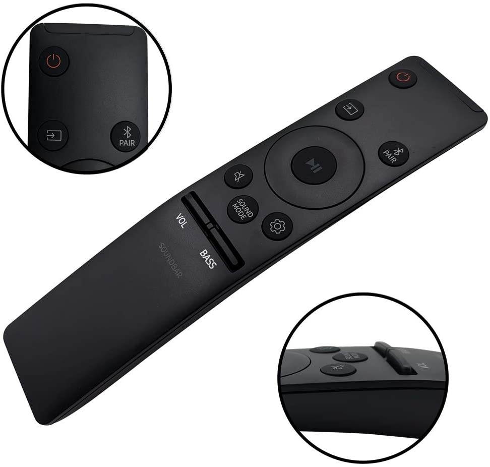 New Replace Remote Control Fit for Samsung Soundbar HW-Q6CR HW-Q70R HW-Q80R HW-Q90R HW-Q6CR/ZA Harman Kardon 5.1 Soundbar