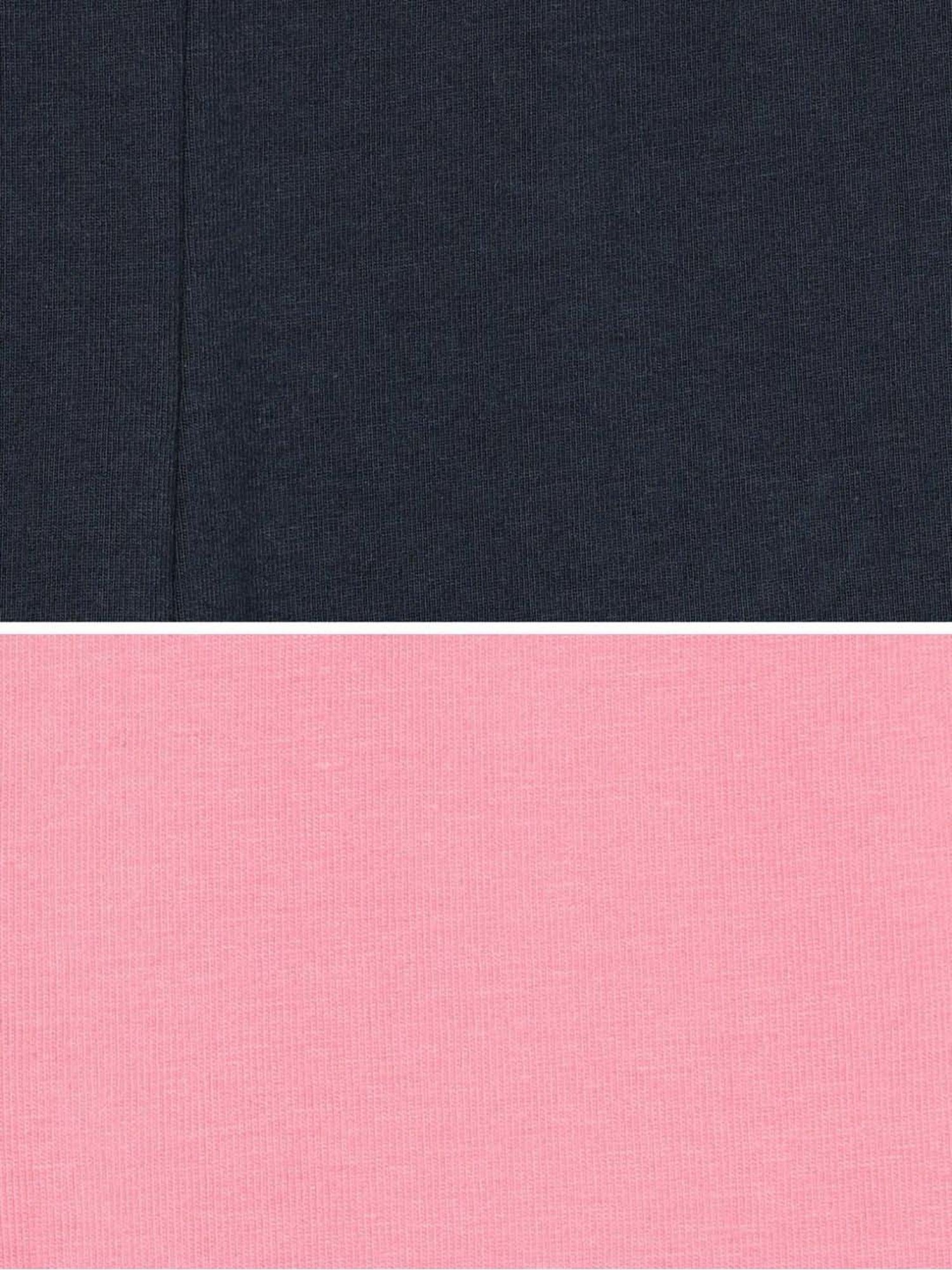 Jockey Kids Pink & Navy Cotton Slim Fit Leggings (Pack of 2) - Assorted