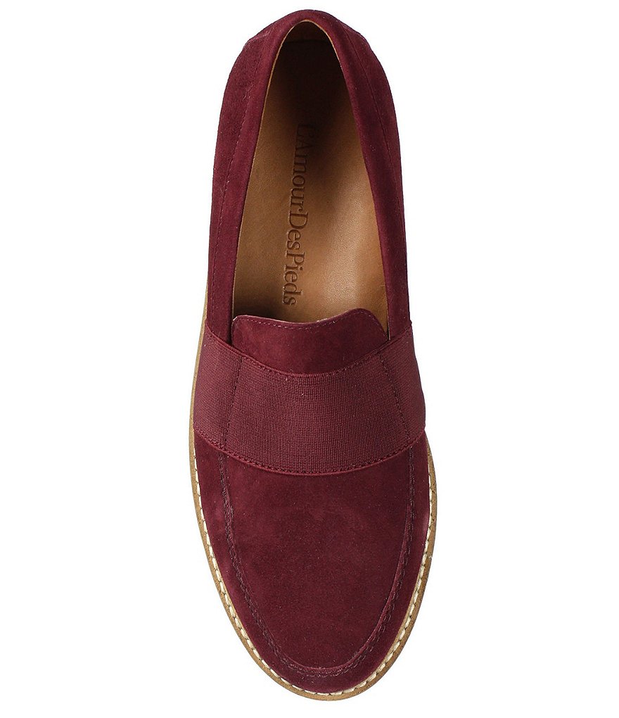 L'Amour Des Pieds Xanthus Suede Slip On Loafers