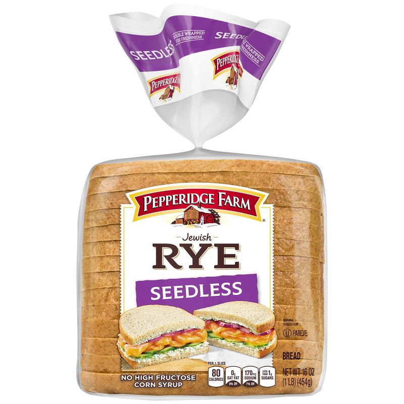 Pepperidge Farm Jewish Rye Seedless Bread - 16oz