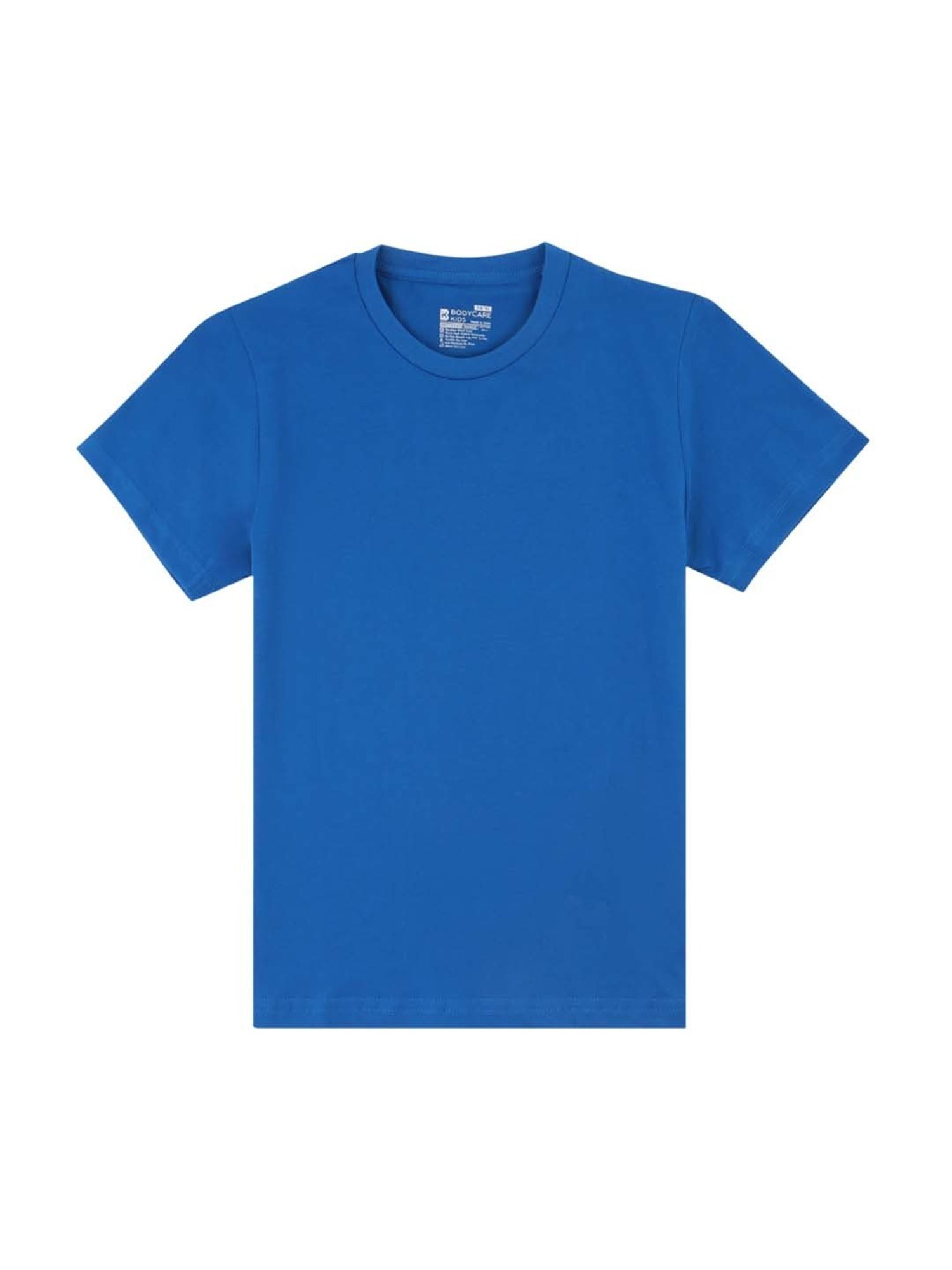 Proteens Kids Royal Blue Cotton Ragular Fit T-Shirt