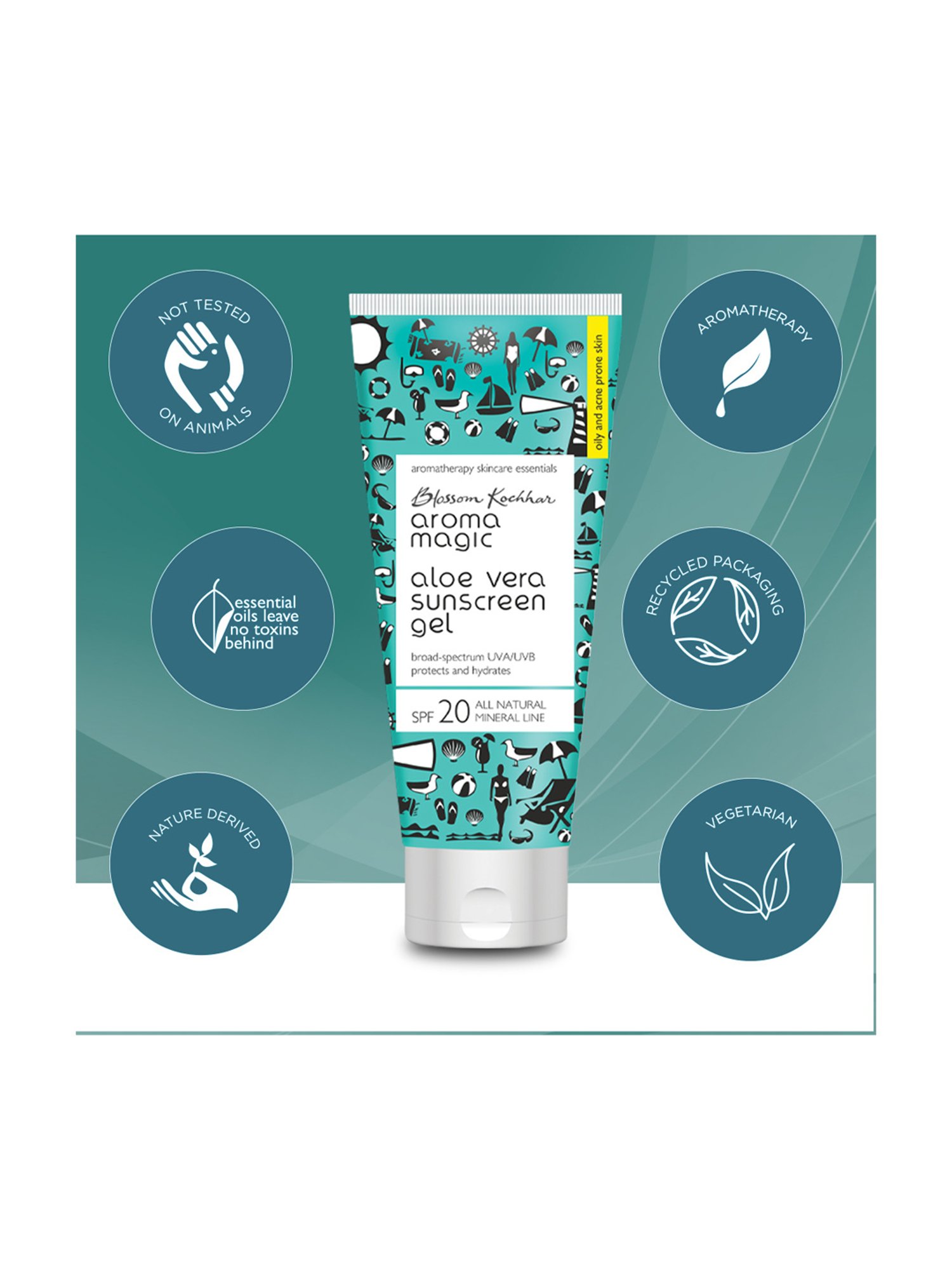 Aroma Magic Aloe Vera Sunscreen Gel - 100 ml