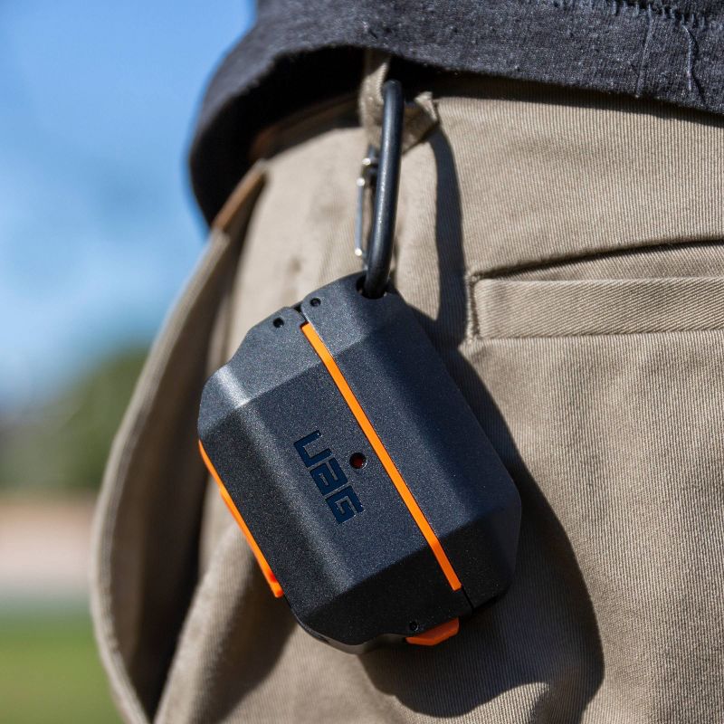 Urban Armor Gear (UAG) Apple Airpods Pro Hardcase Case - Black/Orange