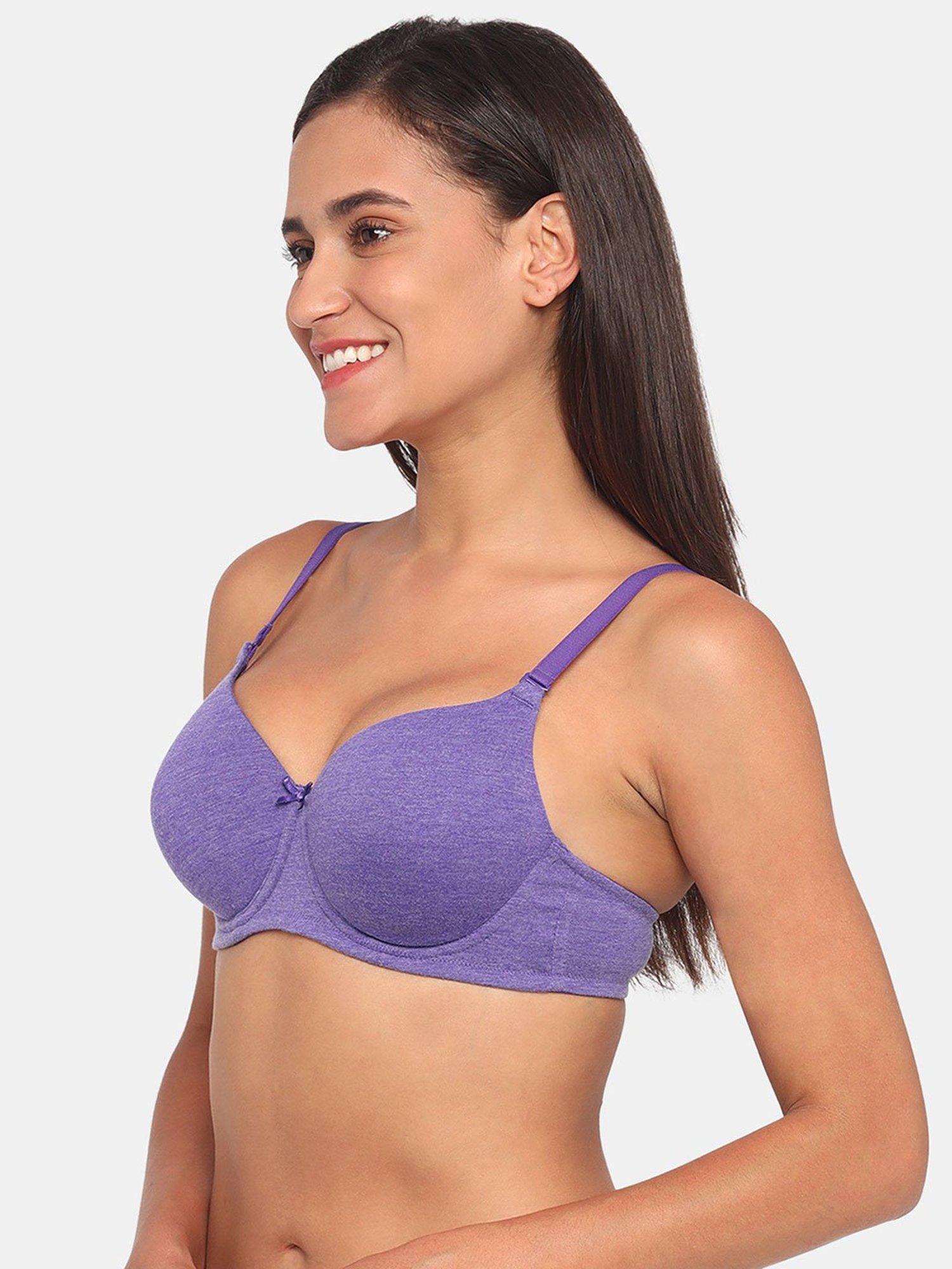 Rosaline by Zivame Violet Under Wired Padded T-Shirt Bra