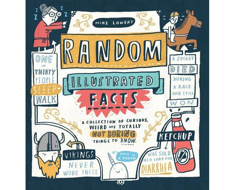 Random Illustrated Facts : A Collection of Curious, Weird, and Totally Not Boring Things to Know - by Mike Lowery (Paperback)