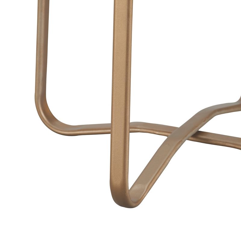 Mirabelle Outdoor Side Table - Gold - Adore Decor