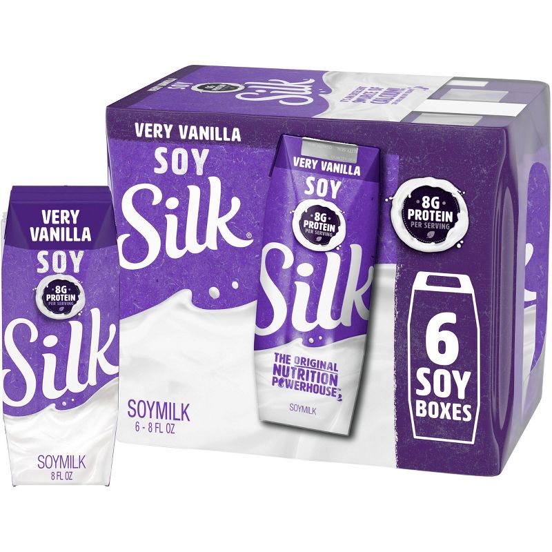 Silk Vanilla Soy Milk - 8oz/6pk
