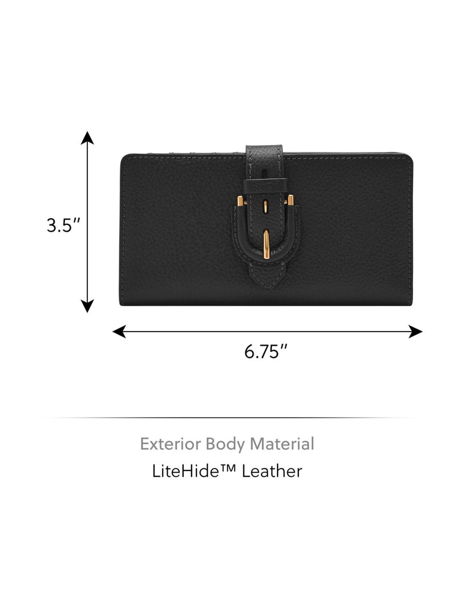 Fossil Black Solid Bi-Fold Wallet