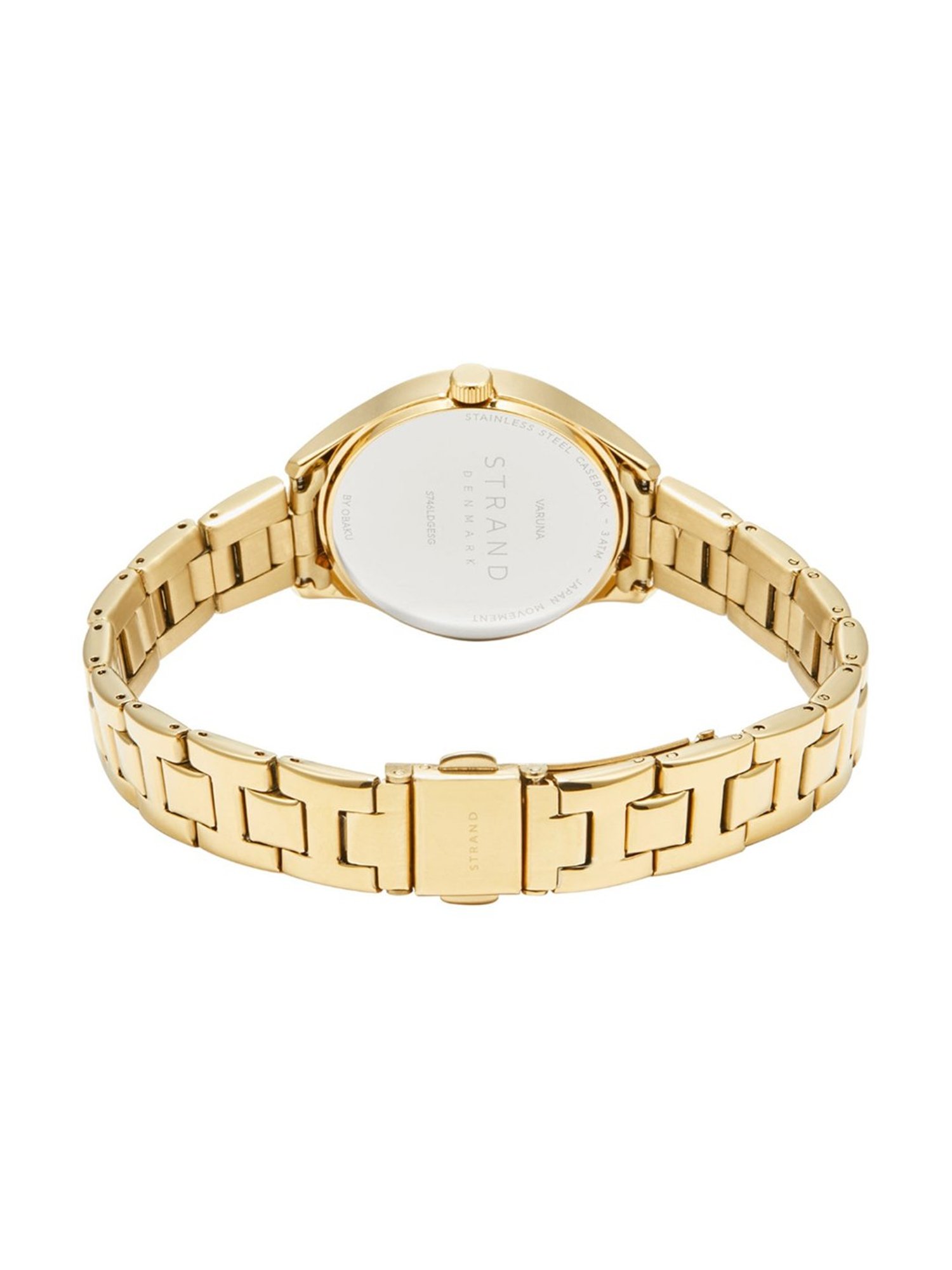 STRAND by Obaku S746LDGESG Varuna Sugar Analog Watch for Women