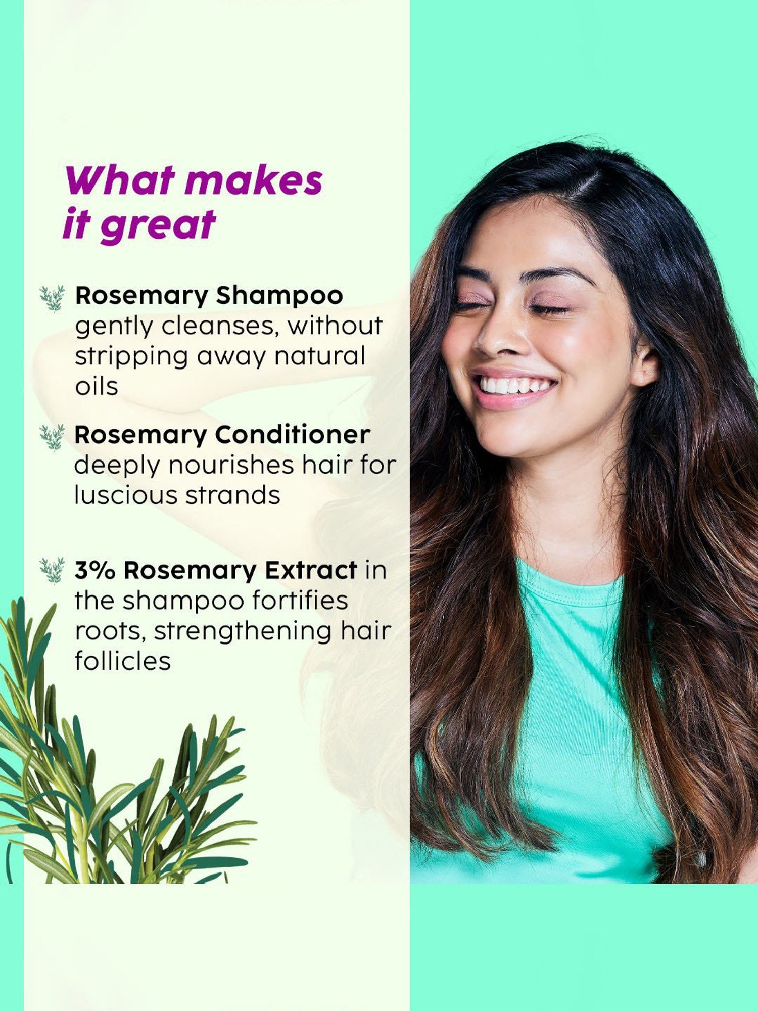 PLIX THE PLANT FIX Rosemary Anti Hairfall Advanced Shampoo & Conditioner Combo