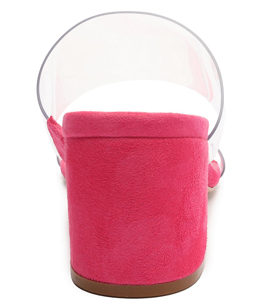 Schutz Victorie Clear Vinyl And Suede Dress Sandals