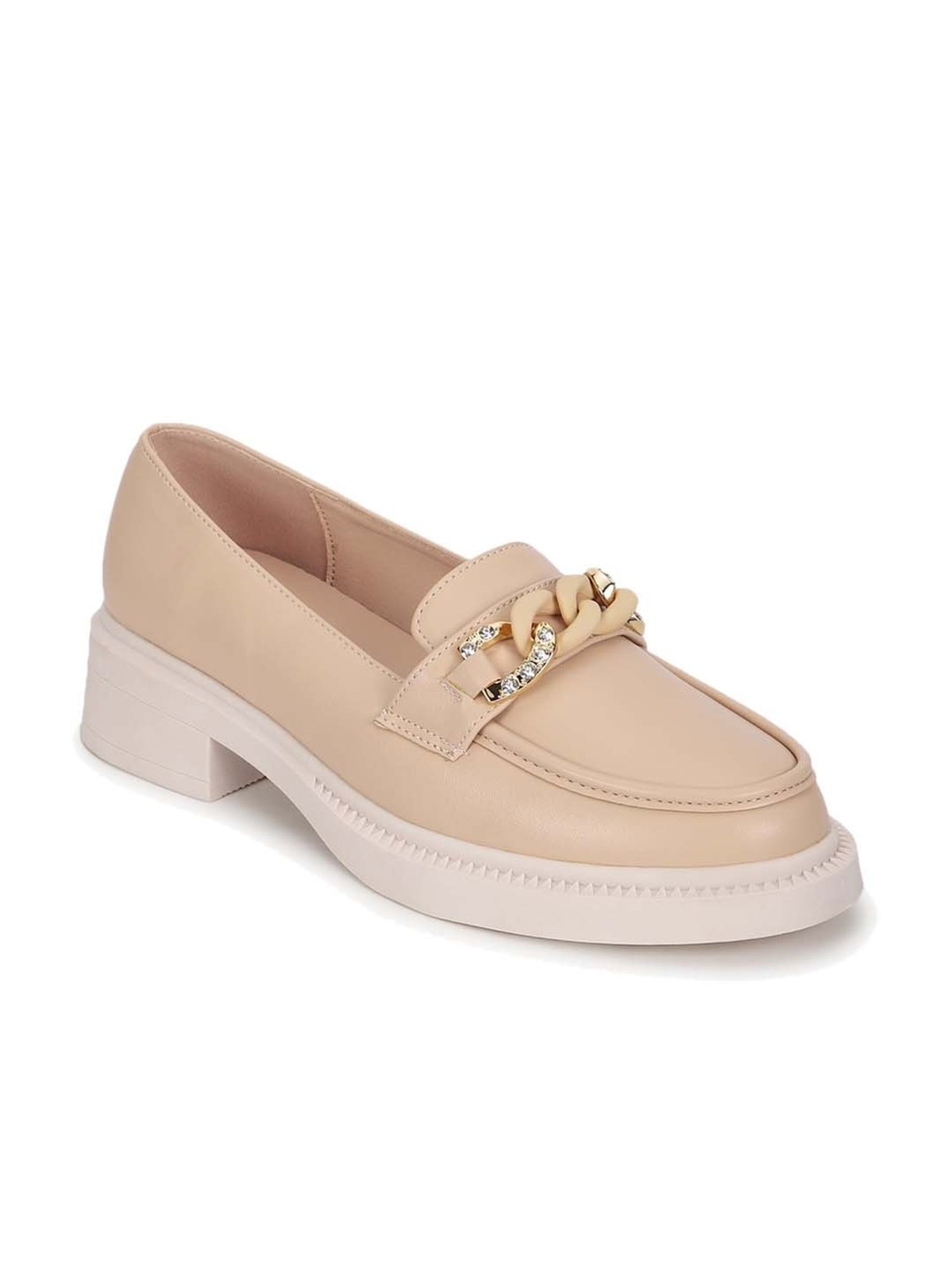 Truffle Collection Women's Beige Casual Loafers