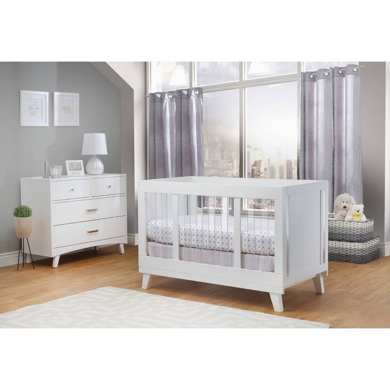 Sorelle Uptown Acrylic Crib - White