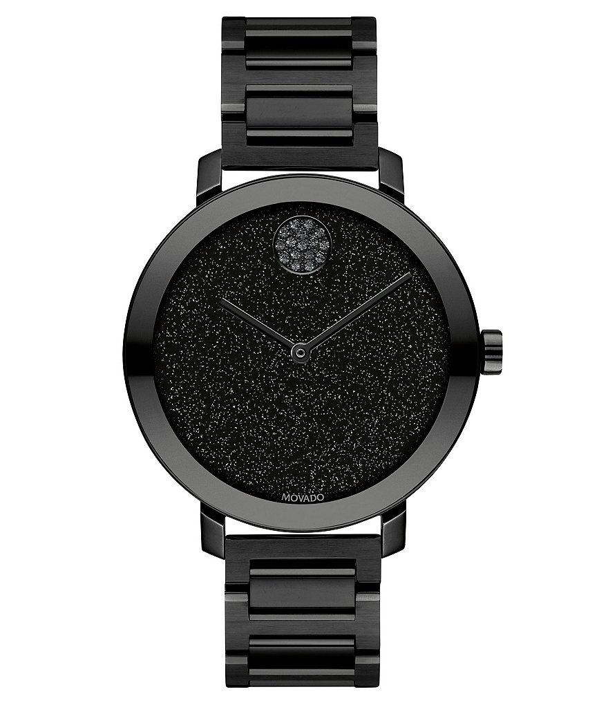 Movado Bold Evolution Black IP Stainless Steel Bracelet Watch