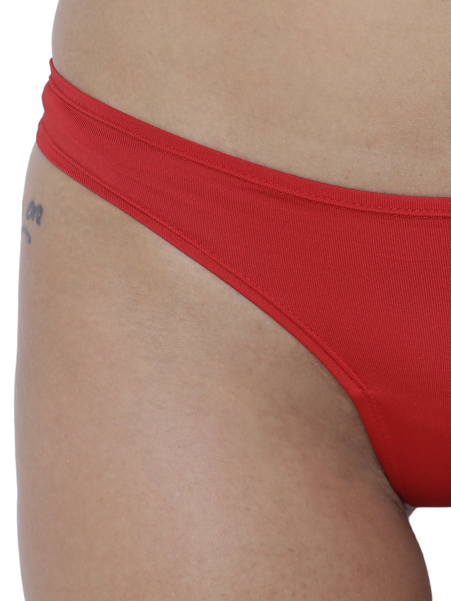 BASIICS by La Intimo Red Bikini Panty