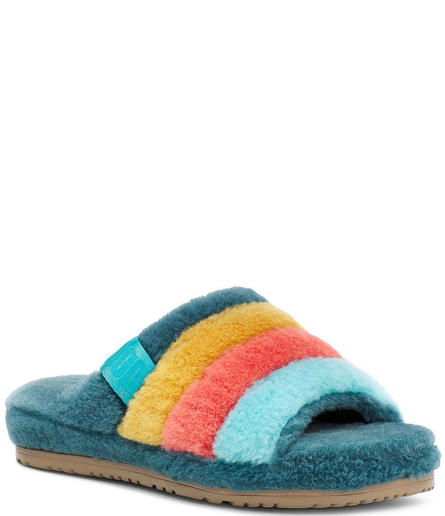 UGG&reg; Men's Scuff Logo Suede Slippers