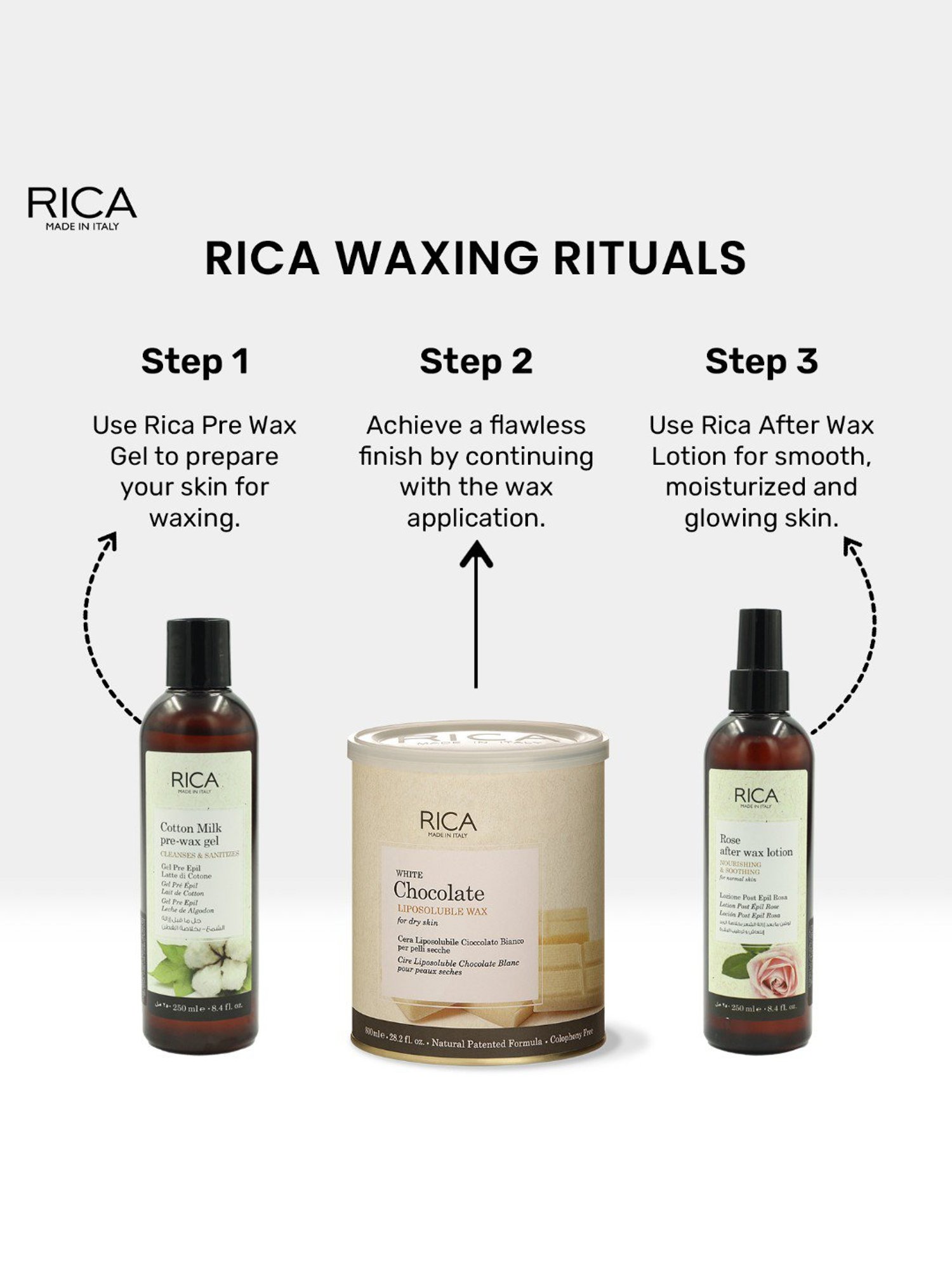 Rica White Chocolate Wax - 800 ml