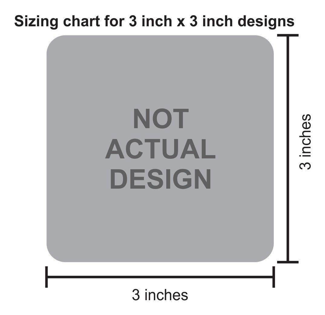 StickerTalk 24 Hour Security Cameras Recording Vinyl Stickers, 3 inches by 3 inches