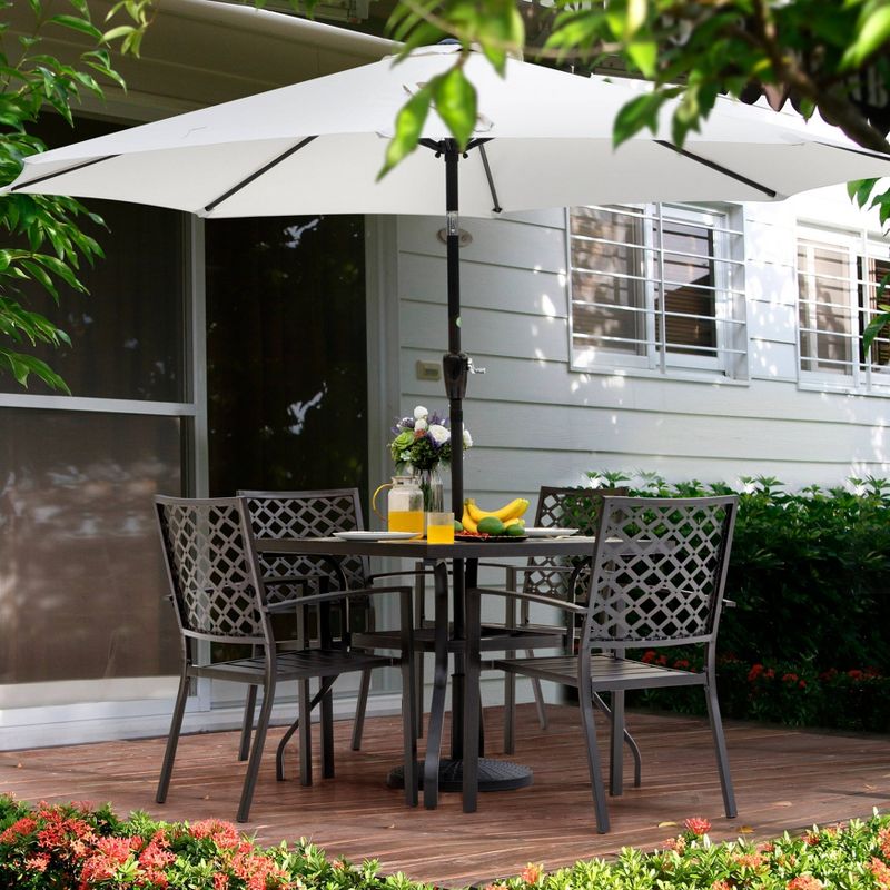 5pc Dining Set - Black - NUU GARDEN