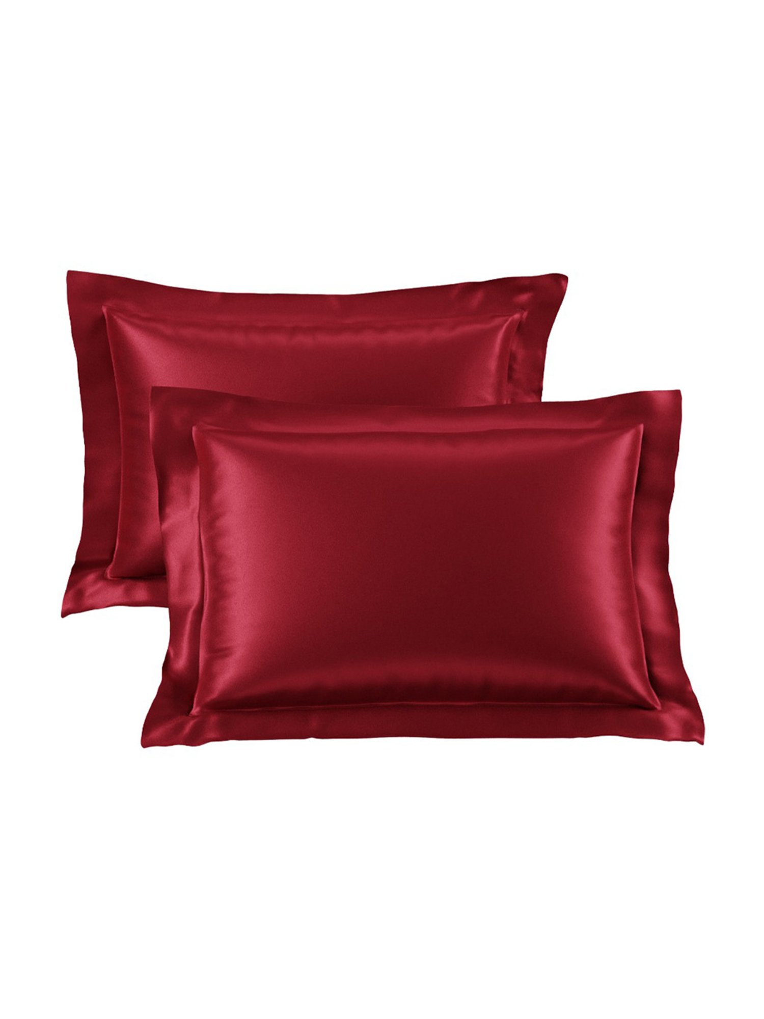 Stoa Paris Date Night Collection Red Polyester 300 TC Pillow Covers - Set of 2