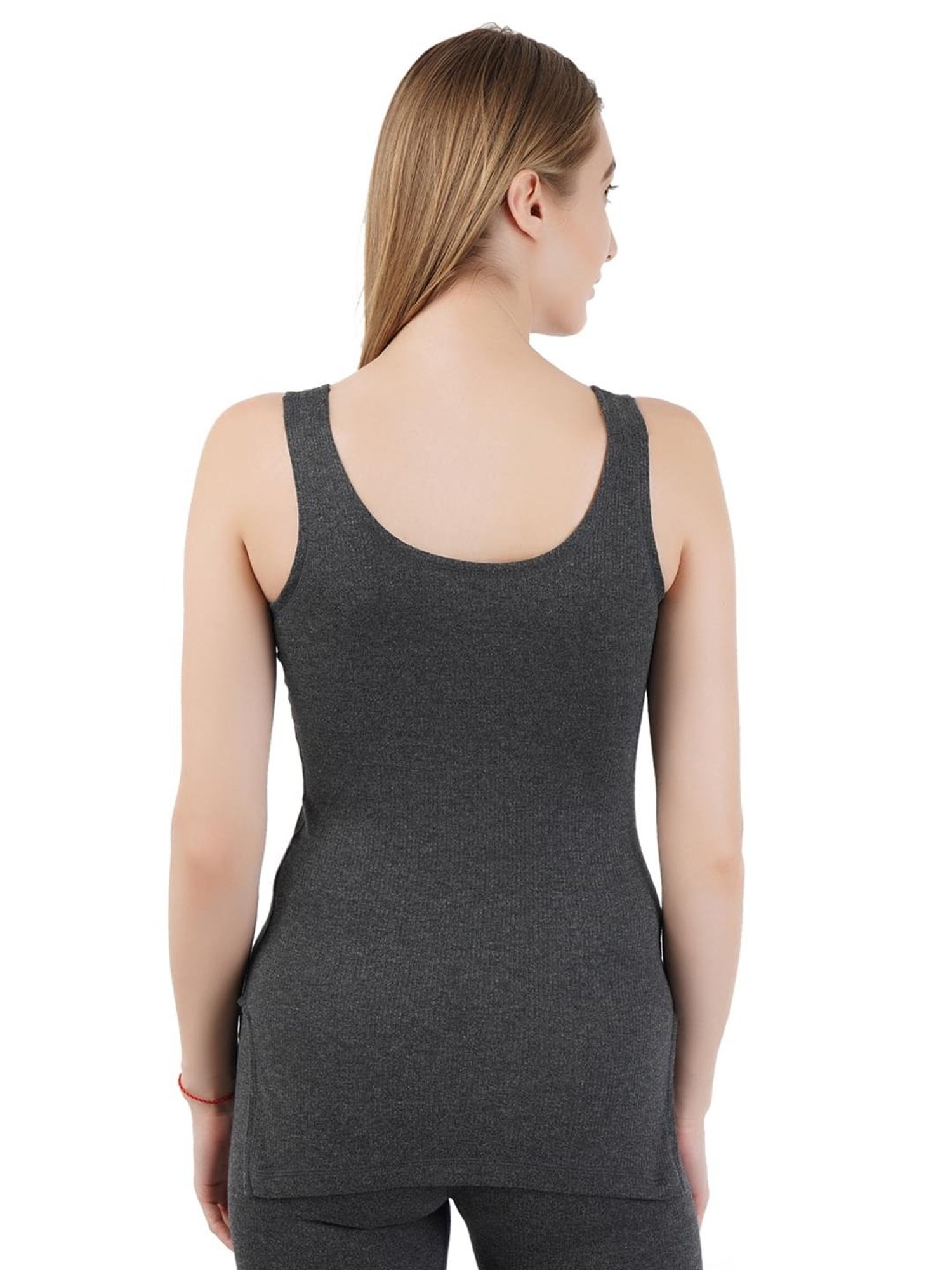 Bodycare Grey Cotton Thermal Tank Top