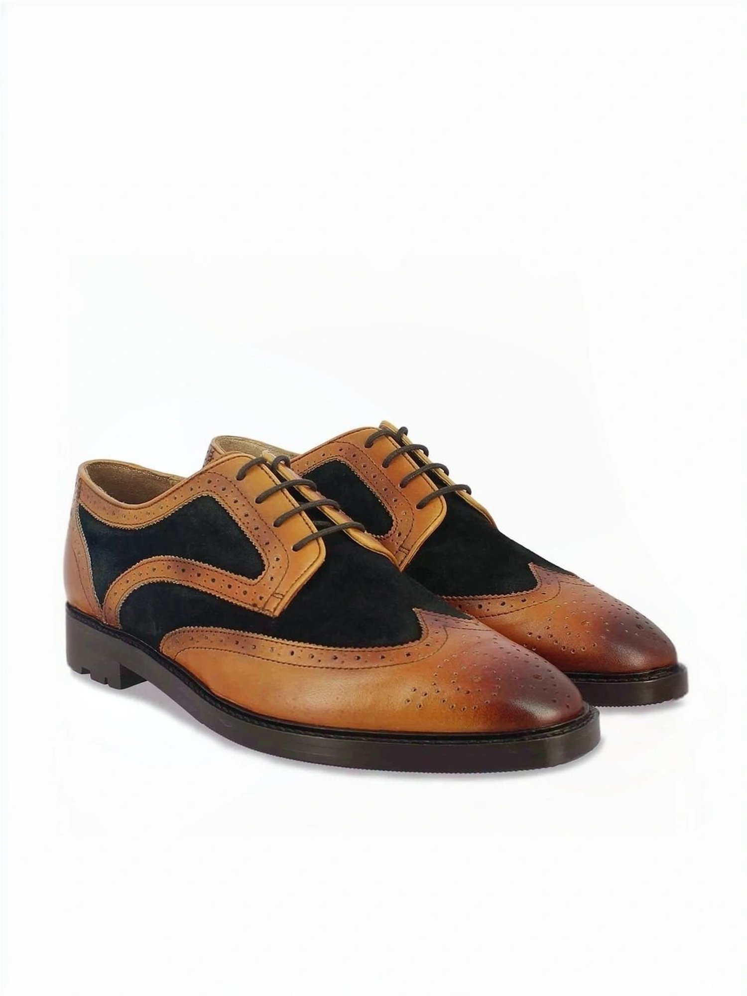 Saint G Men's Bernard Tan Brogue Shoes