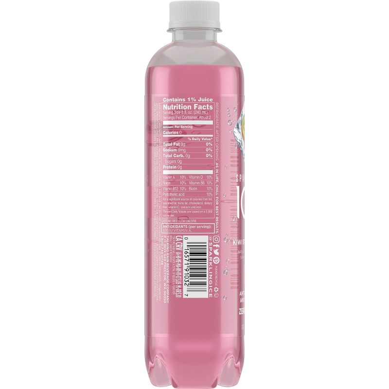 Sparkling Ice Kiwi Strawberry - 17 fl oz Bottle