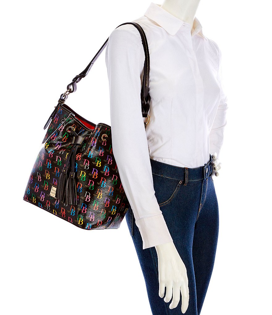 COACH Colorblock Leather Willow Bucket Bag