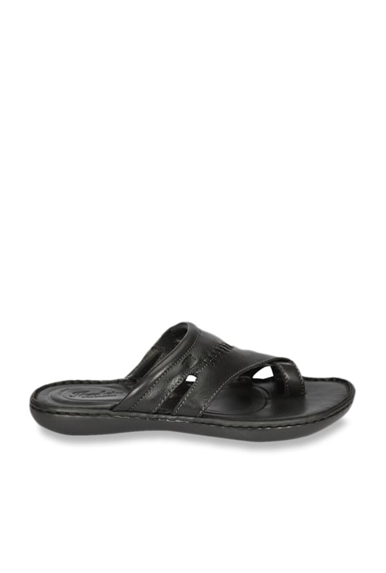 Florsheim Lewis Black Cross Strap Sandals
