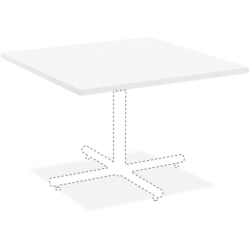 Lorell Laminate Square Tabletop 36"x36" White 99858