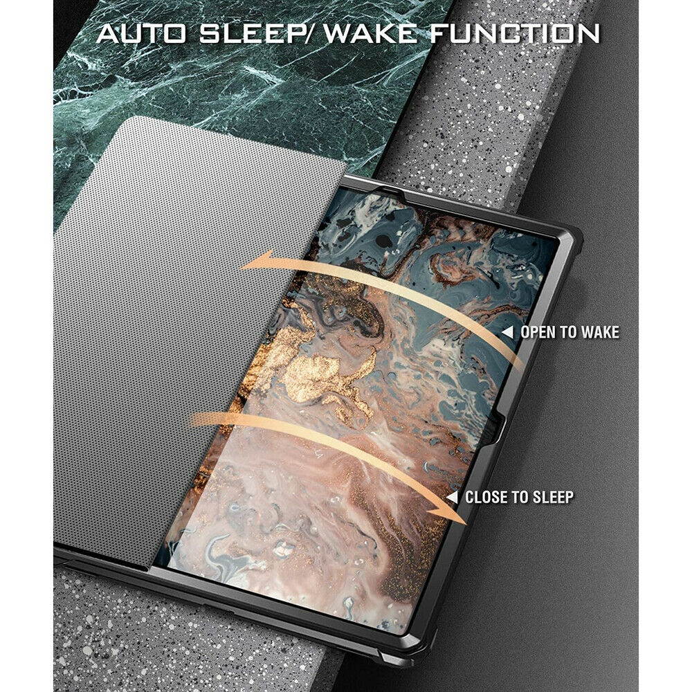 For Galaxy Tab S7 Plus 12.4" Tablet Case Full Coverage Triple Layers Cover Red