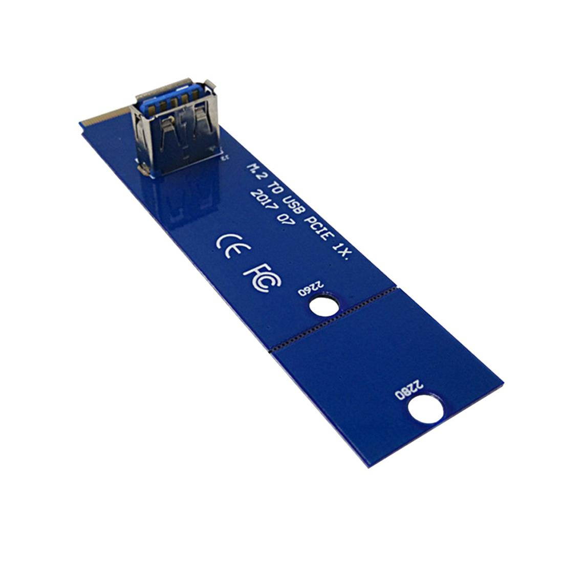 Transfer Card NGFF M.2 to PCI-E X16 Slot Transfer Card Mining Pcie Riser Card VGA Extension Cable EM88