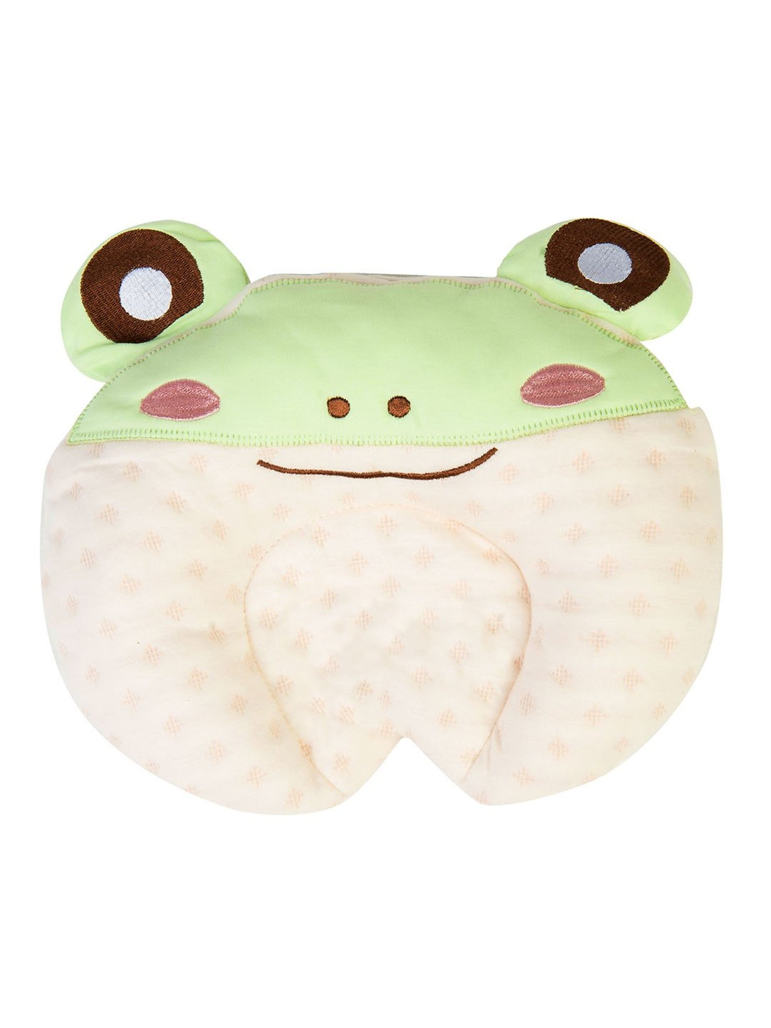 Baby Moo Funny Frog Green Memory Pillow