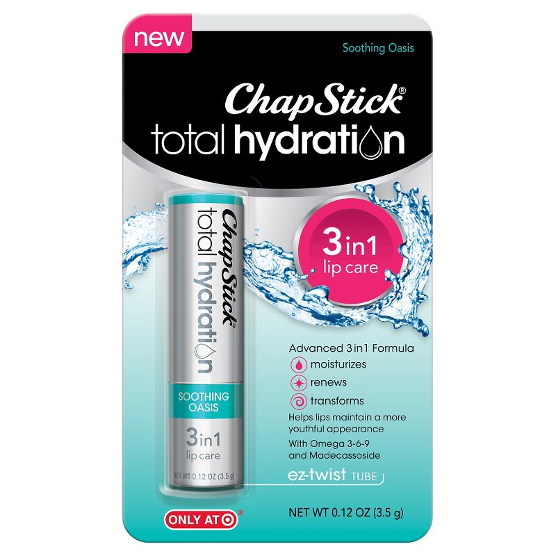 Chapstick Total Hydration Lip Balm - Soothing Oasis - 0.12oz