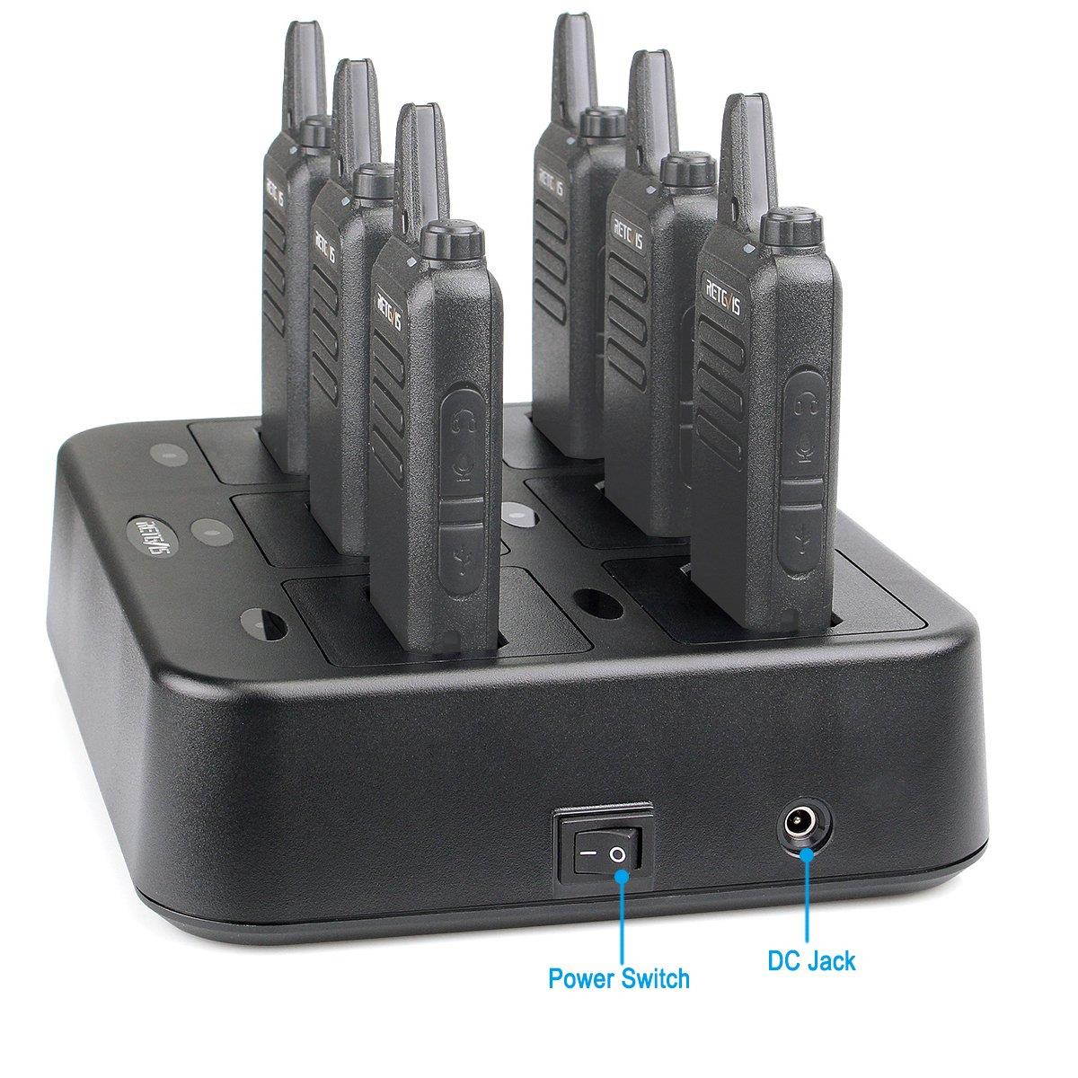 Retevis RT22 Six-Way Charger Multi Unit Charger for Retevis RT22 Walkie Talkie and Battery (1 Pack)