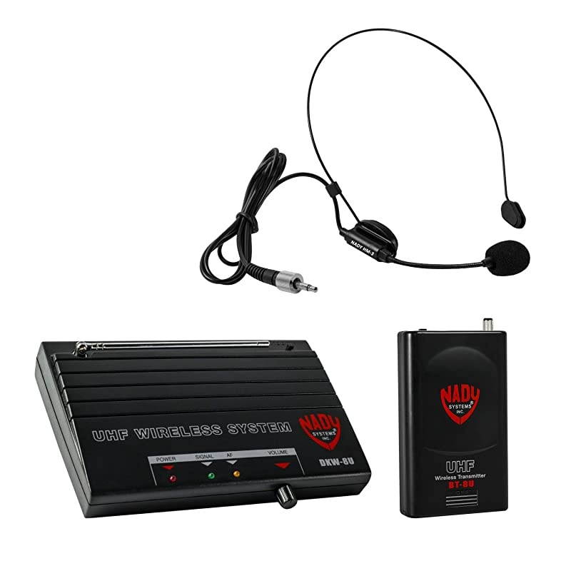 DKW-8U Wireless Guitar/Instrument UHF System-includes wireless bodypack, receiver, AC adapter, guitar cable and audio cable-Easy setup-Electric guitar, bass, or other instruments with a pickup