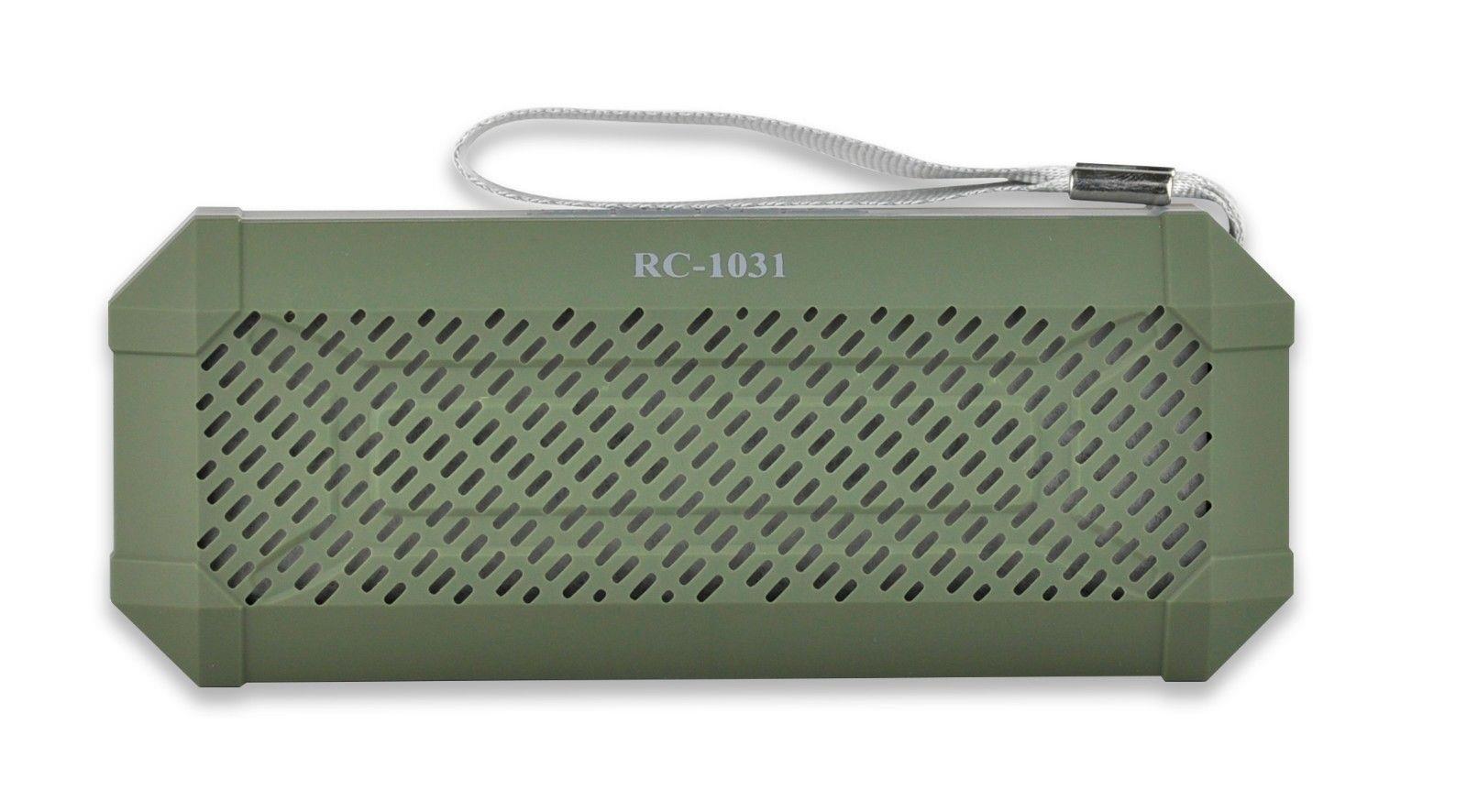 Wireless Bluetooth Portable Speaker with FM & LED Light Show TF/SD Ready (Green)