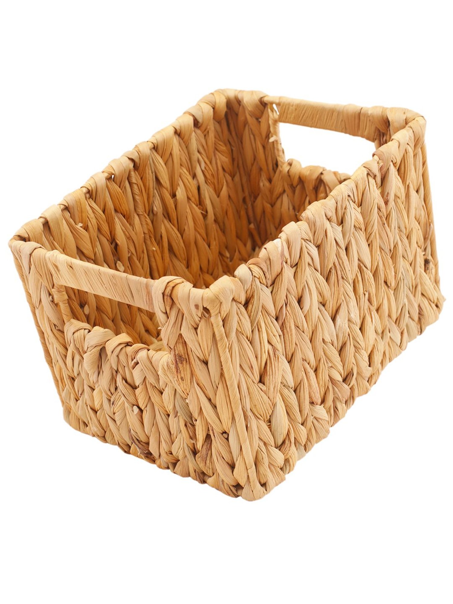 Naturallyours Brown Water Hycinth Medium Storage and Gift Basket