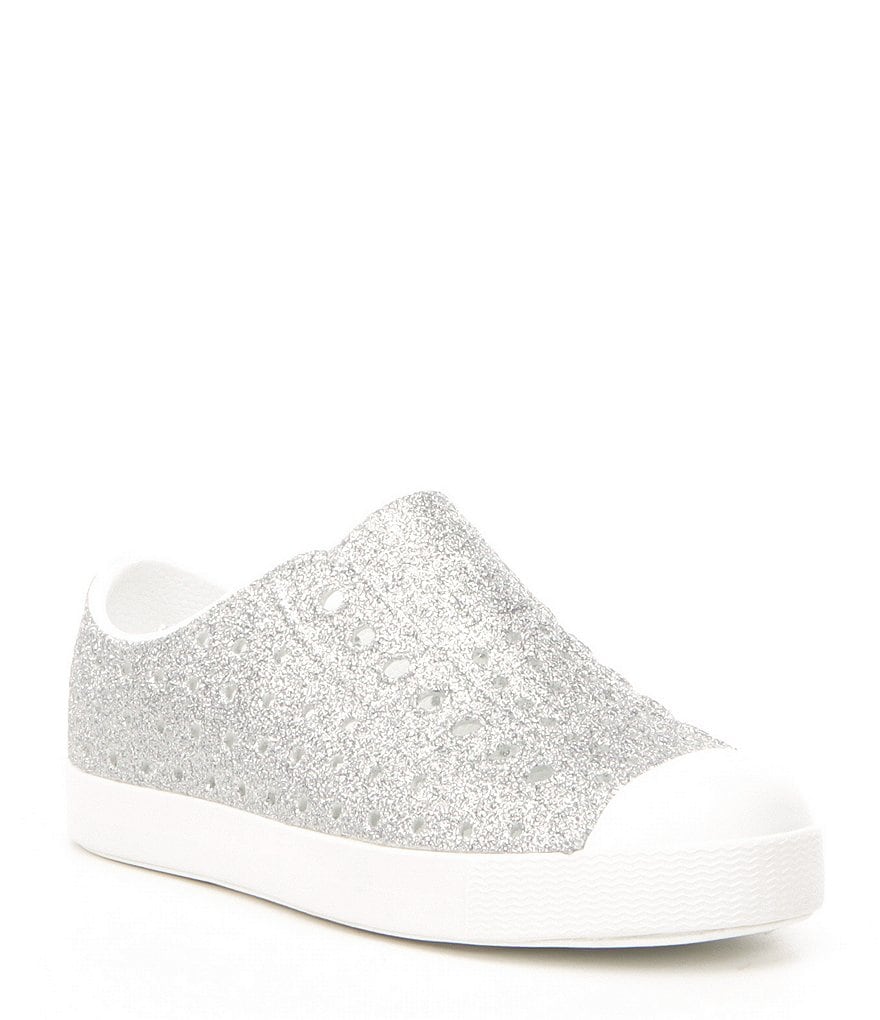 Native Girls' Jefferson Bling Glitter Slip-On Sneakers (Youth)