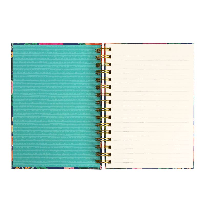 greenroom Lined Journal Hardcover Floral - Navy