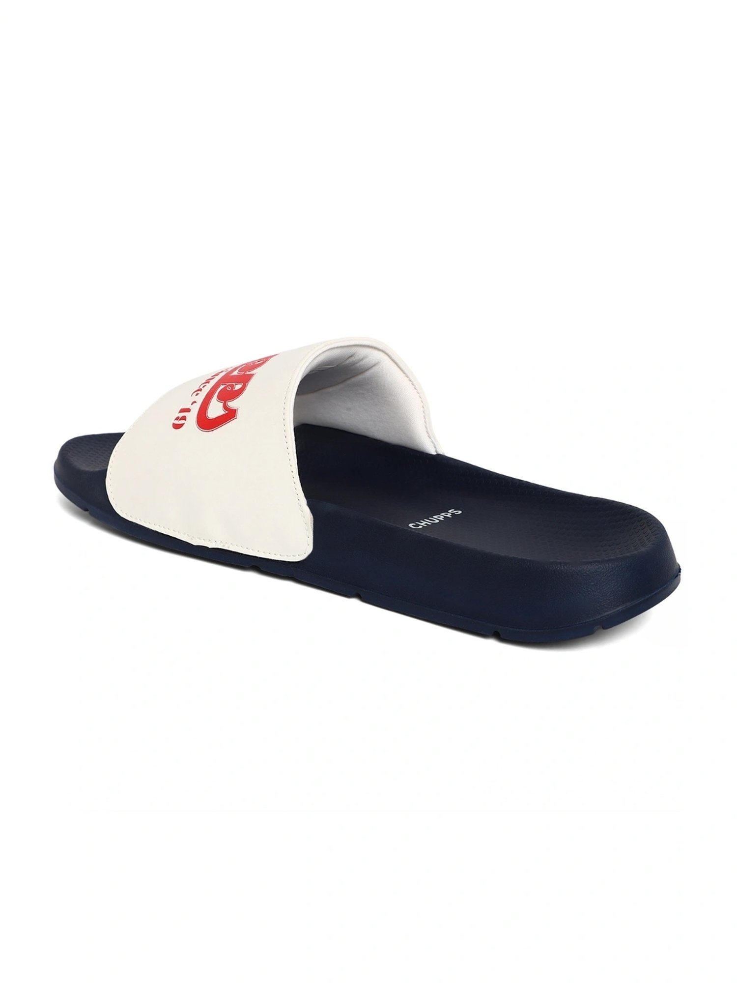 Chupps Men's Retro ErgoX Plus Off White Slides
