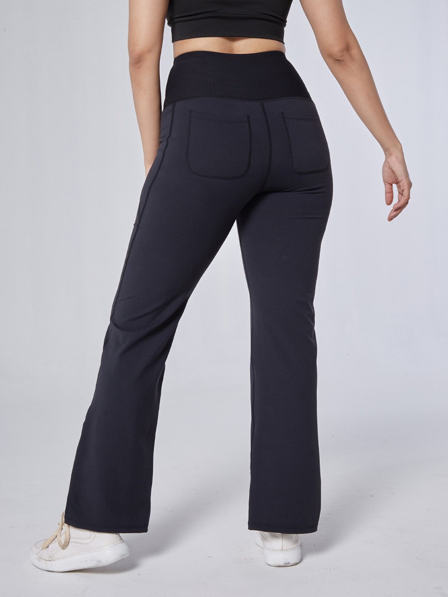BlissClub Dark Navy High Waist The Ultimate Flare Pants